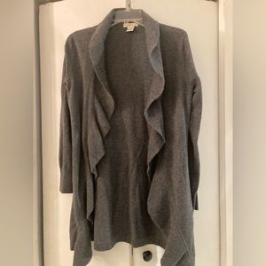 Kenar 100% cashmere ruffled cardigan